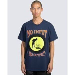 NEW PLEASURES INPUT BLUE TEE SZ SMALL